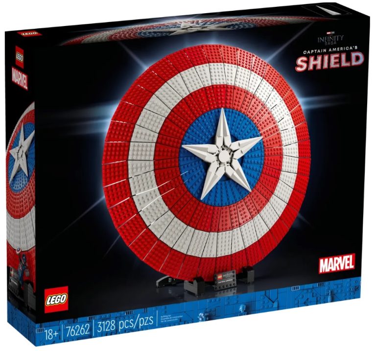 18+ LEGO Marvel 76262 Captain America's Shield August 2023 Release Date Front Box