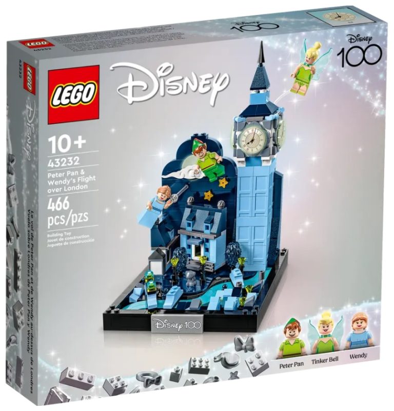 LEGO Disney 100 - 43232 Peter Pan & Wendy's Flight over London September 2023 Release Date Front Box