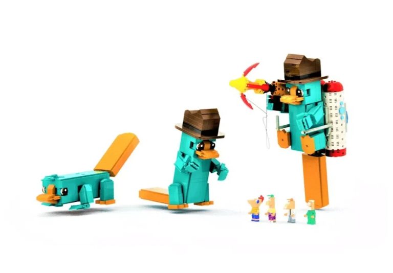 LEGO IDEAS Disney's Phineas and Ferb - Perry the Platypus, Agent P Project Creation by DragonBuilder22 Achieves 10 000 Supporters