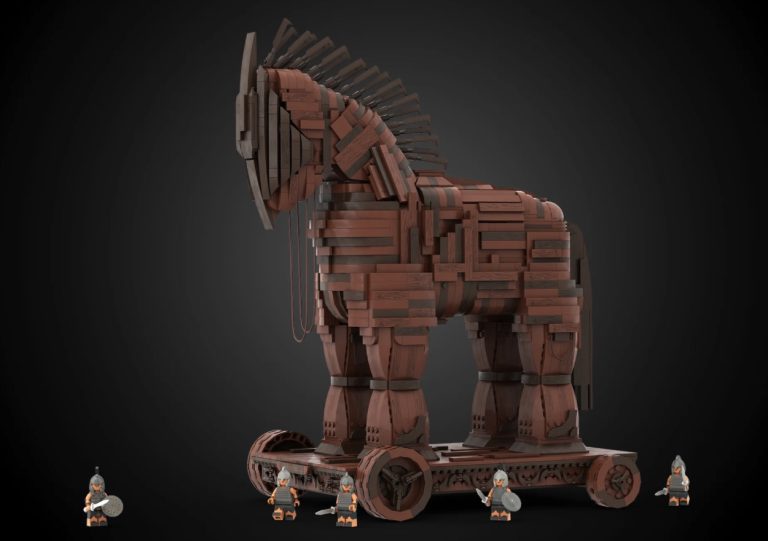 LEGO IDEAS Trojan Horse Project Creation by Daytona Achieves 10 000 Supporters