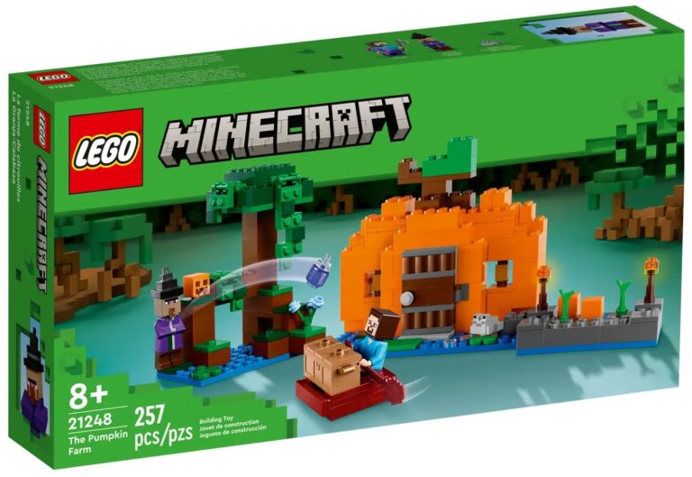 LEGO Minecraft 21248 The Pumpkin Farm Summer August 2023 Release Date Front Box