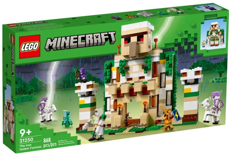 LEGO Minecraft 21250 The Iron Golem Fortress Summer August 2023 Release Date Front Box