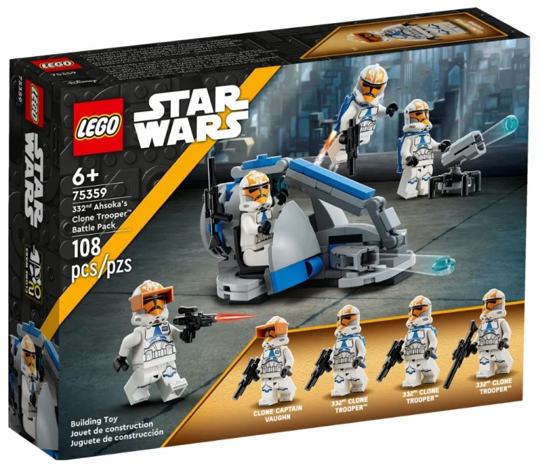 LEGO Star Wars 75359 332nd Ahsoka's Clone Trooper Battle Pack Summer August 2023 Release Date Front Box