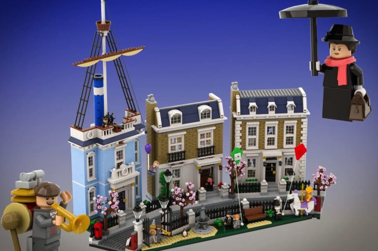 LEGO IDEAS Mary Poppins, Cherry Tree Lane, 60th Anniversary Project Creation by Free-the-kraken Achieves 10 000 Supporters