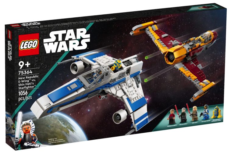 LEGO Star Wars 75364 New Republic E-Wing vs. Shin Hati’s Starfighter September 2023 Release Date Front Box