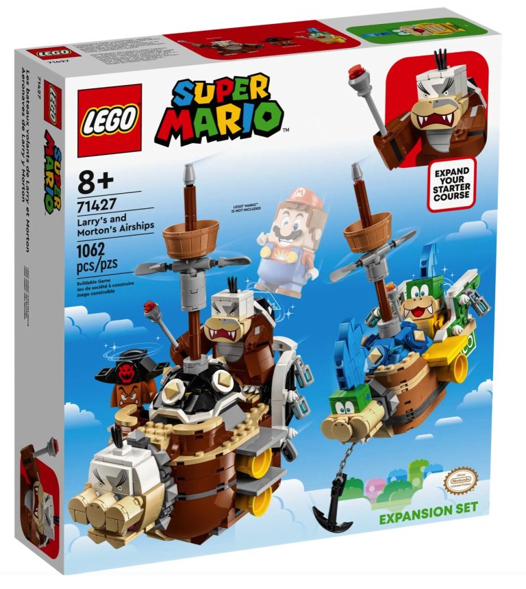LEGO Super Mario 71427 Larry's and Morton’s Airships Expansion Set Summer August 2023 Release Date Front Box