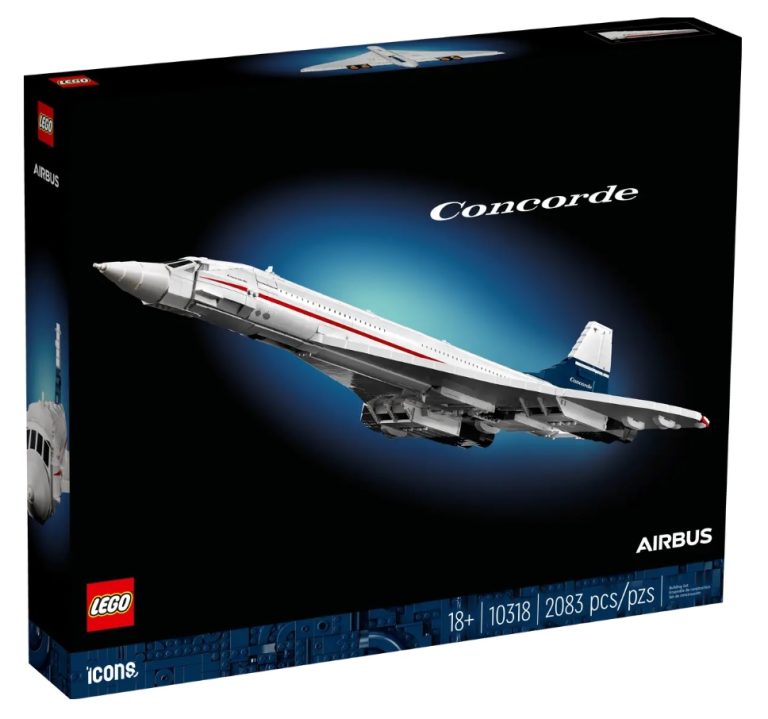 18+ LEGO Icons 10318 Concorde Airbus Aircraft September 2023 Release Date Front Box