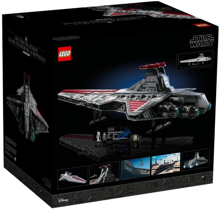 18+ LEGO Star Wars 75367 Venator-Class Republic Attack Cruiser October 2023 Release Date Back Box