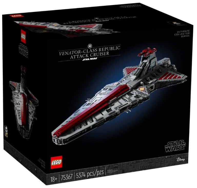 18+ LEGO Star Wars 75367 Venator-Class Republic Attack Cruiser October 2023 Release Date Front Box