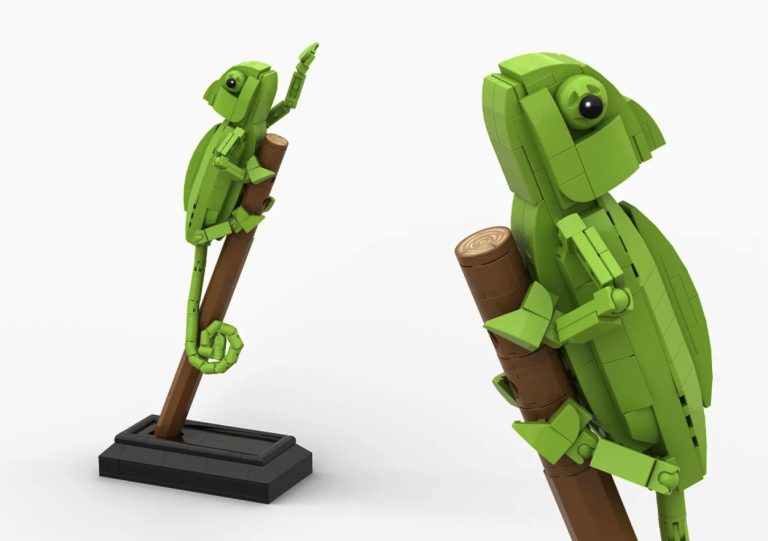 LEGO IDEAS Chameleon Project Creation by Jimmi-DK Achieves 10 000 Supporters