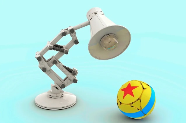 LEGO IDEAS Disney Pixar's Luxo Jr Lamp Project Creation by T0BY1KENOBI20506 Achieves 10 000 Supporters