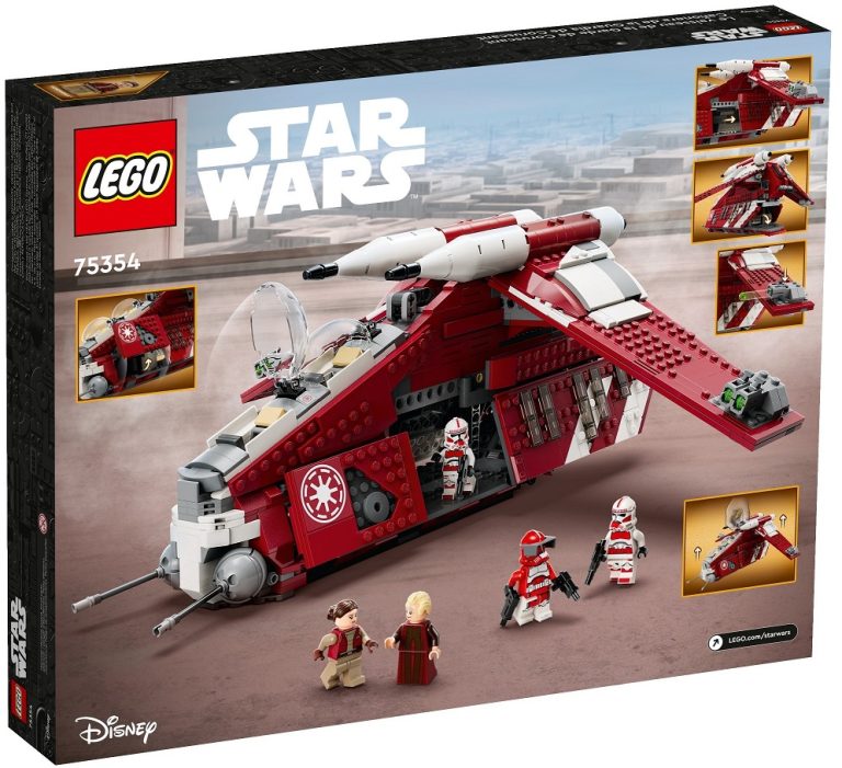 LEGO Star Wars 75354 Coruscant Guard Gunship September 2023 Release Date Back Box