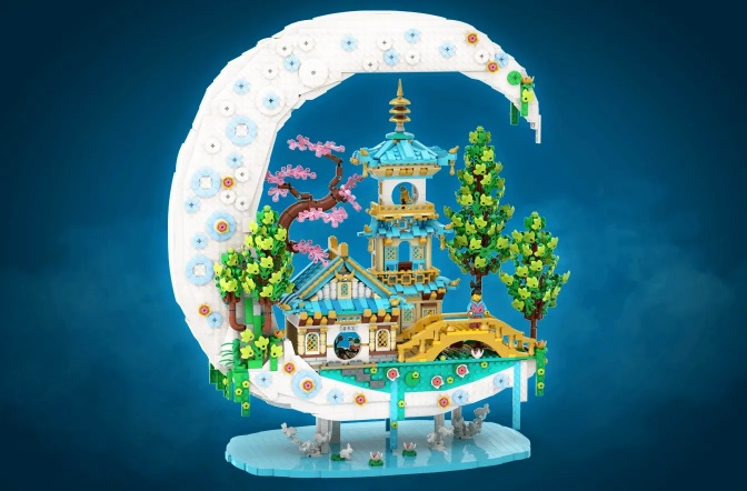 LEGO IDEAS Moon Palace Project Creation by legotruman Achieves 10 000 Supporters