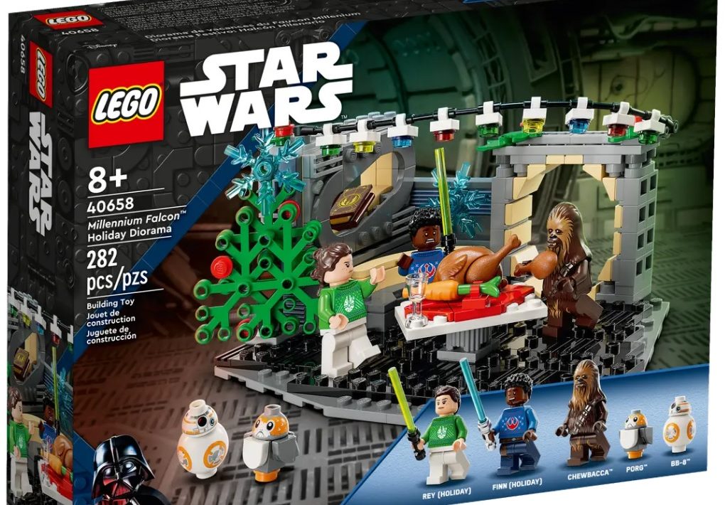 How to customise LEGO Star Wars 40658 Millennium Falcon Holiday Diorama –  Blocks – the monthly LEGO magazine for fans