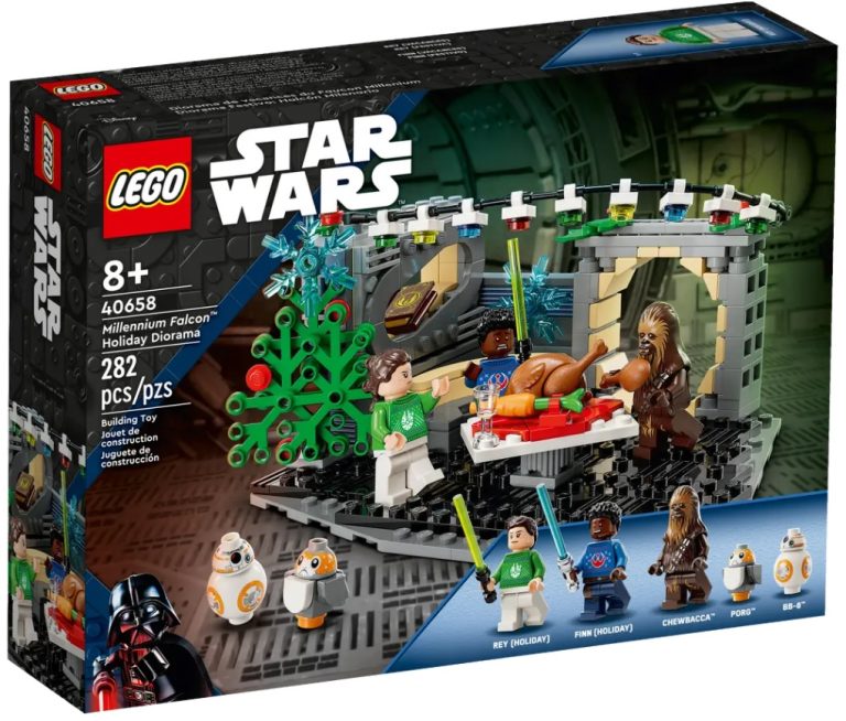 LEGO Star Wars 40658 Millennium Falcon Holiday Diorama October 2023 Release Date Front Box