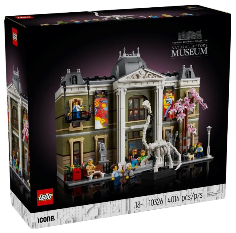 18+ LEGO Icons 10326 Natural History Museum Modular Building Collection December 2023 Front Box