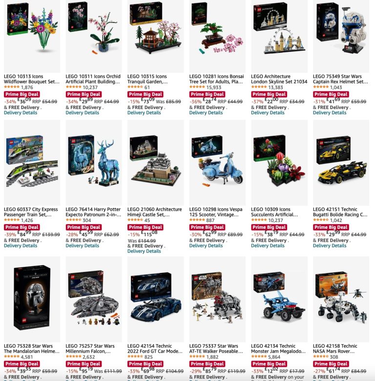 Amazon UK LEGO Prime Day October 2023 Promotion & Deals