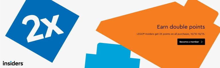 LEGO Insiders Double Reward Points VIP October 2023 Promotion Deal