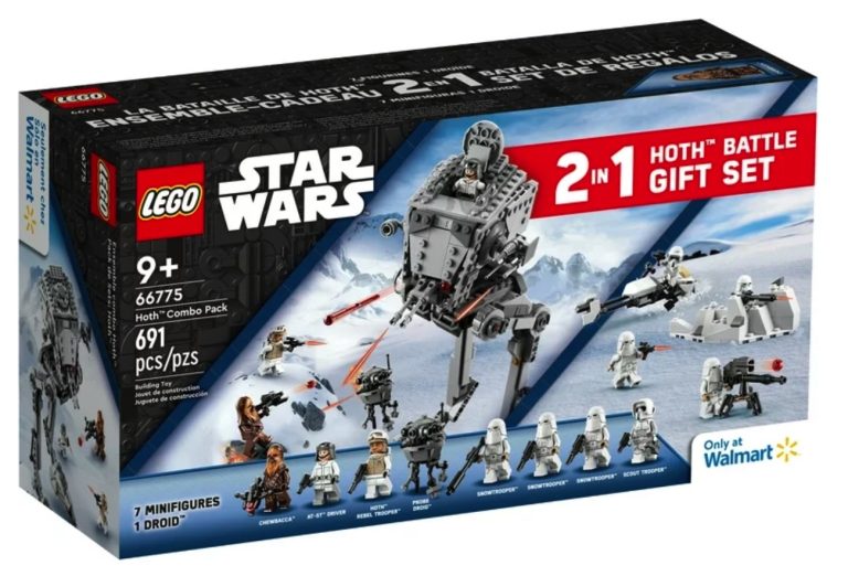 LEGO Star Wars 66775 Hoth Combo Pack 2 in 1 (75322 and 75320) Wal-Mart Exclusive Front Box 2023