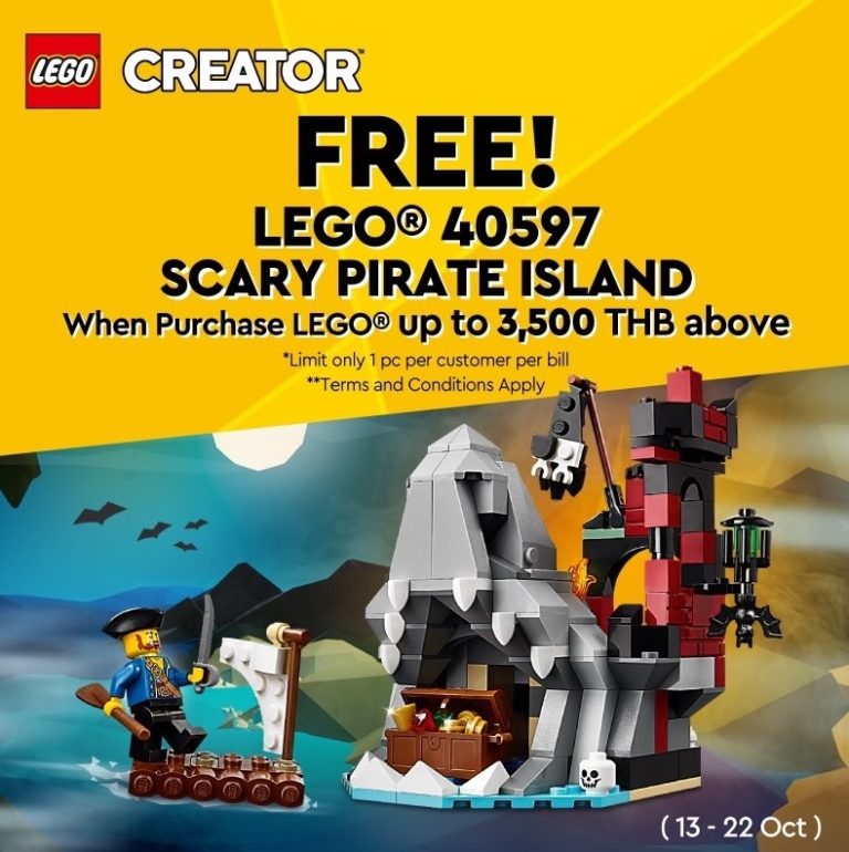LEGO Thailand Certified Store 40597 Pirate Cove GWP Gift with Purchase Promotion October 2023