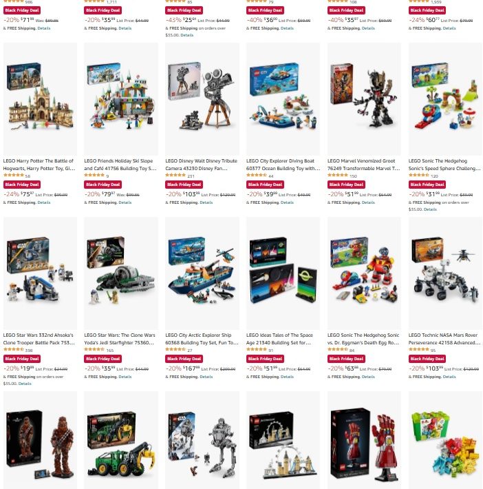 Amazon canada lego cheap