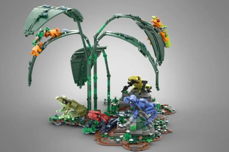 LEGO IDEAS Rainforest Frogs Project Creation by Mario Vela Achieves 10 000 Supporters