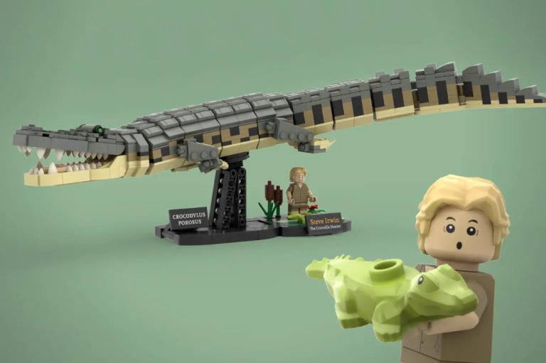 LEGO IDEAS Steve Irwin & Majestic Crocodile Project Creation by King of Crocs Achieves 10 000 Supporters