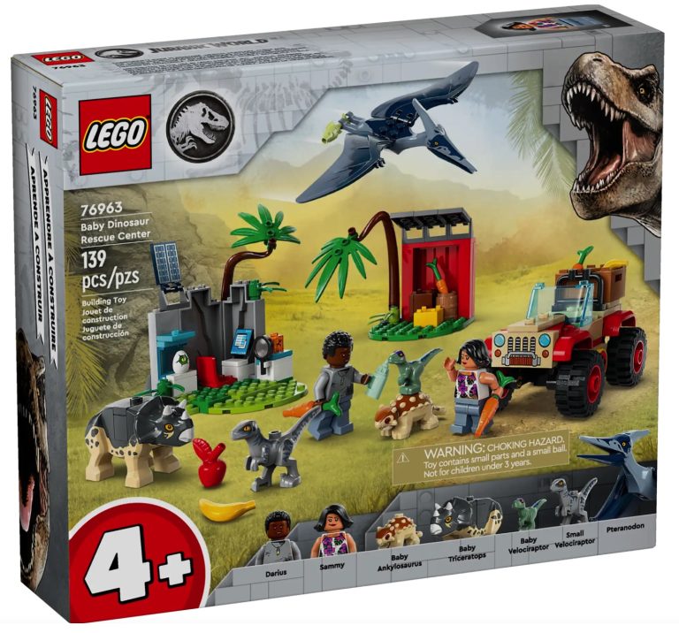 LEGO Jurassic World 76963 Baby Dinosaur Rescue Center January 2024 Release Date Front Box