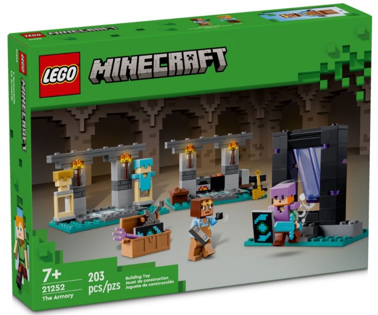 LEGO Minecraft 21252 The Armory December 2023 Release Date Front Box
