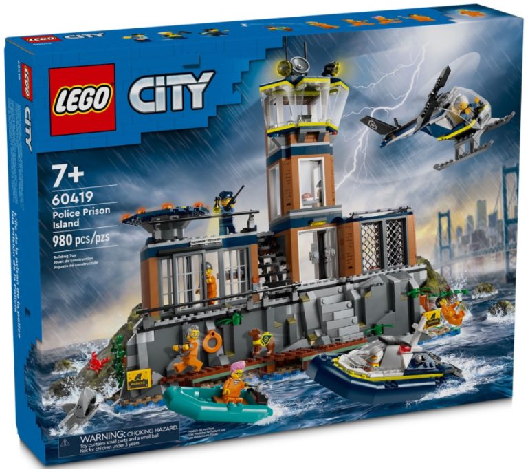 LEGO City 60419 Police Prison Island January 2024 Release Date Front Box