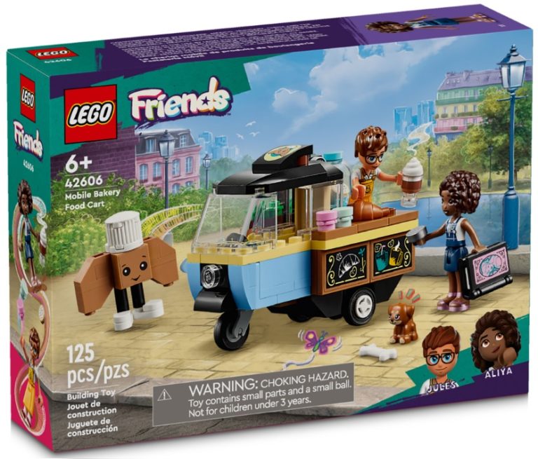 LEGO Friends 42606 Mobile Bakery Food Cart January 2024 Release Date Front Box