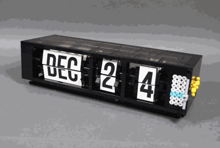 LEGO IDEAS Mechanical Flip Calendar Project Creation by Sariels Bricks and Pets Achieves 10 000 Supporters