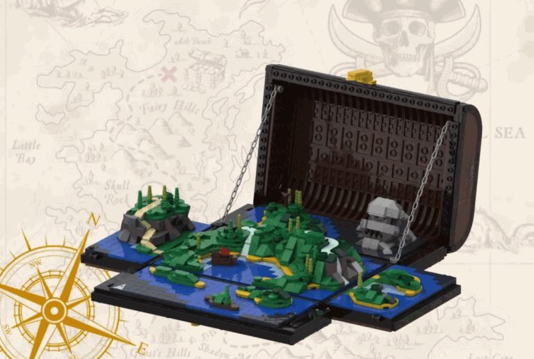 LEGO IDEAS Pirate Treasure Chest Project Creation by Sparkos Achieves 10 000 Supporters