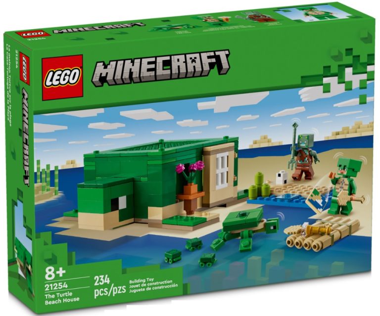 LEGO Minecraft 21254 The Turtle Beach House January 2024 Release Date Front Box