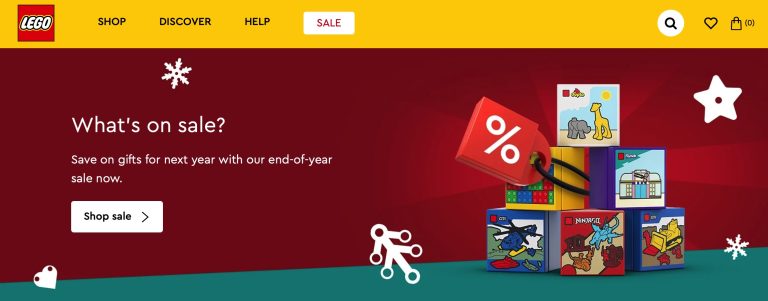 LEGO Shop Year End Sale Post-Christmas Boxing Day