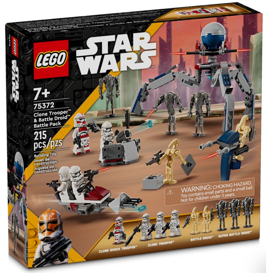 Two LEGO Star Wars January 2024 Set Image Leaks, Prices & Release Dates  (75384 Crimson Firehawk and 75372 Clone Trooper & Battle Droid Battle Pack)  - Toys N Bricks