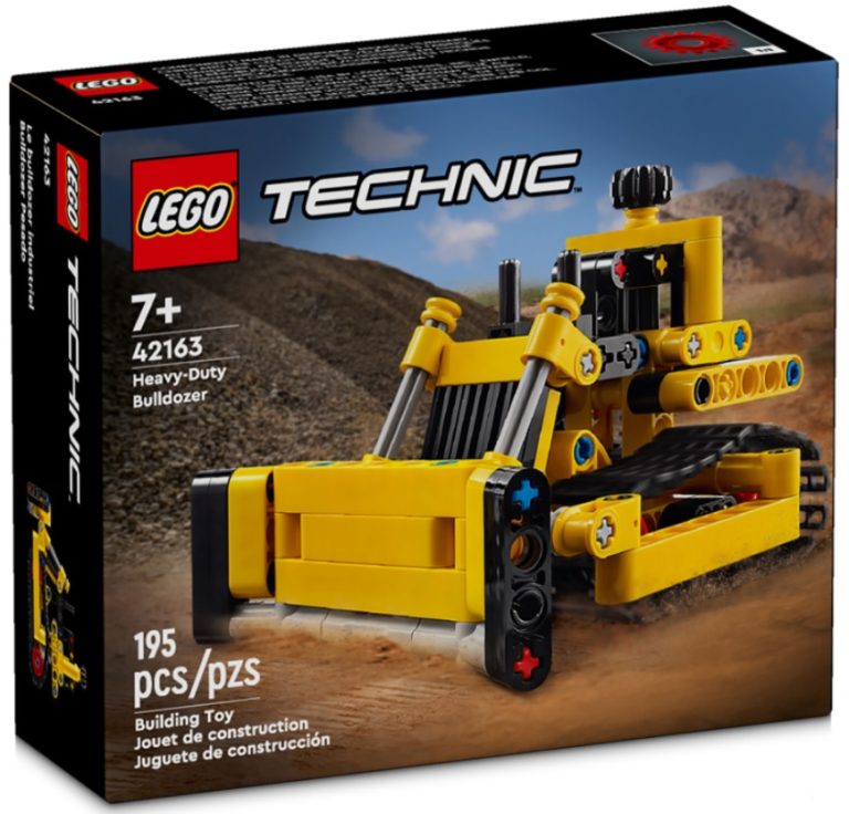 LEGO Technic 42163 Heavy-Duty Bulldozer January 2024 Release Date Front Box