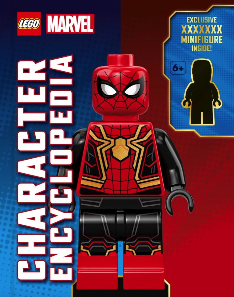 DK LEGO Marvel Character Encyclopedia 2024 October Minifigure Disney Front Book Cover with Exclusive Minifigure