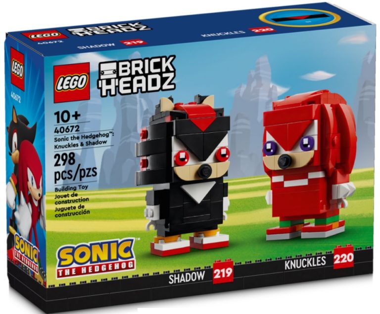 LEGO BrickHeadz 40672 Sonic the Hedgehog Knuckles & Shadow February 2024 Release Date Front Box