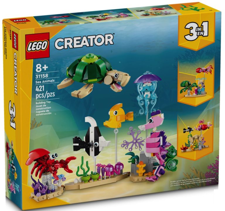 LEGO Creator 3in1 31158 Sea Animals March 2024 Release Date Front Box