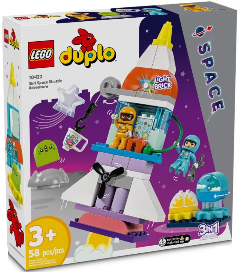 LEGO Duplo 10422 3in1 Space Shuttle Adventure January 2024 Release Date Front Box