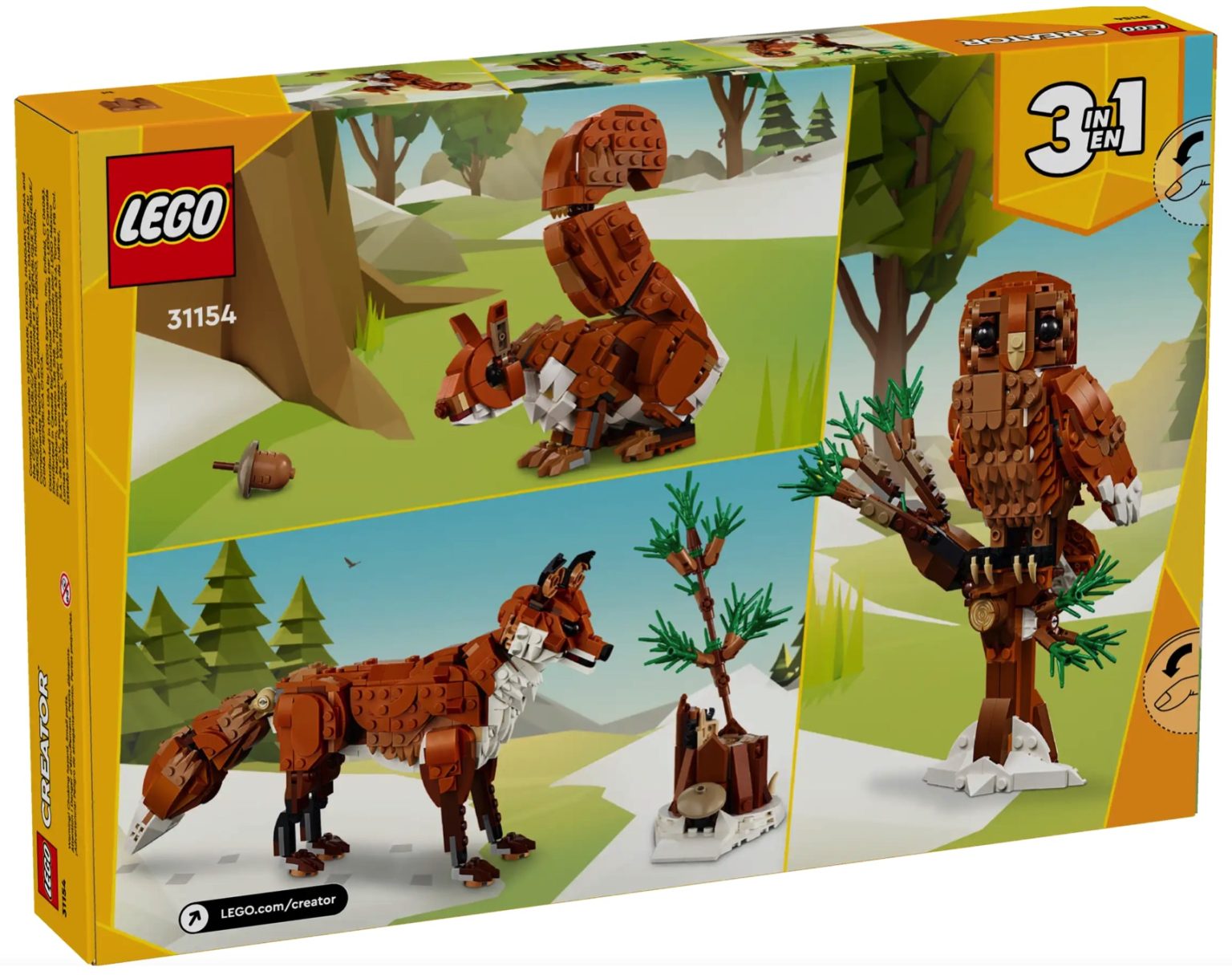 Pre-Order & Pricing Now Available for LEGO Creator 3in1 31154 Forest ...