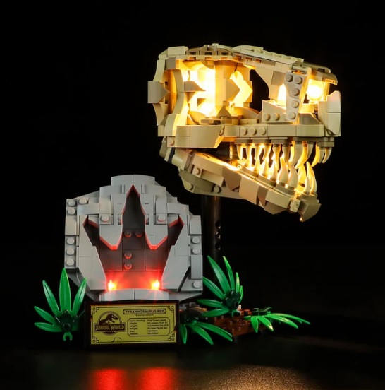 Lightailing Lighting Kit for LEGO Jurassic World Dinosaur Fossils T. rex Skull 76964