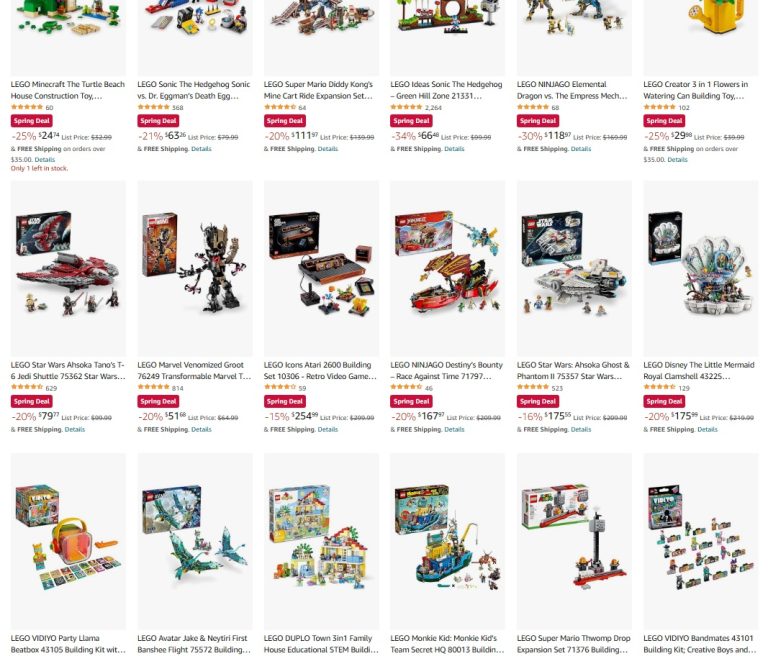 Amazon Canada LEGO Spring 2024 Sales & Deals Promo