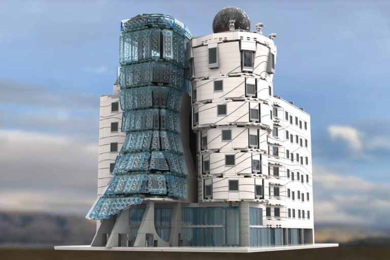LEGO IDEAS Dancing House Prague Project Creation by paranoider Achieves 10 000 Supporters