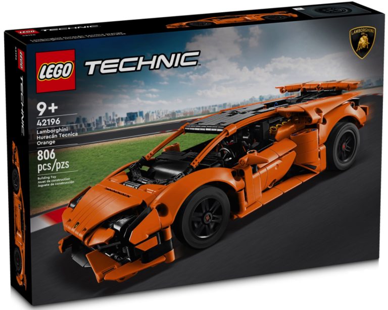 LEGO Technic 42196 Lamborghini Huracán Tecnica Orange April 2024 Release Date Front Box