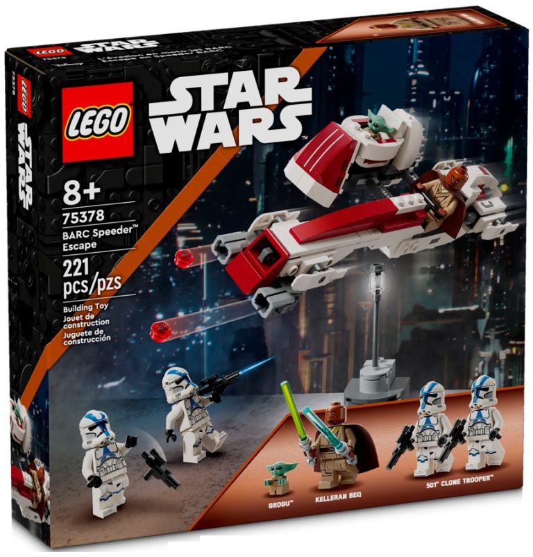 Disney Lucasfilms LEGO Star Wars 75378 BARC Speeder Escape May 2024 Release Date Front Box