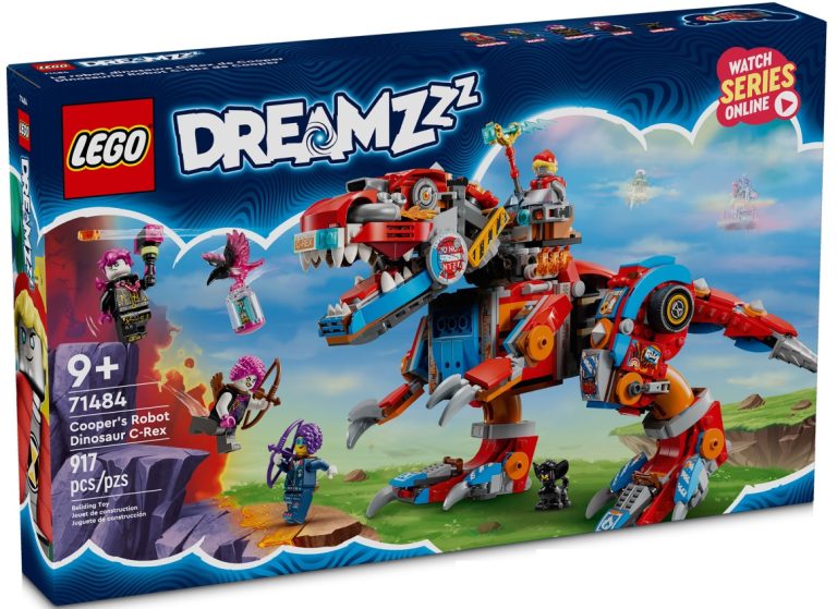 LEGO DREAMZzz 71484 Cooper's Robot Dinosaur C-Rex Summer August 2024 Release Date Front Box