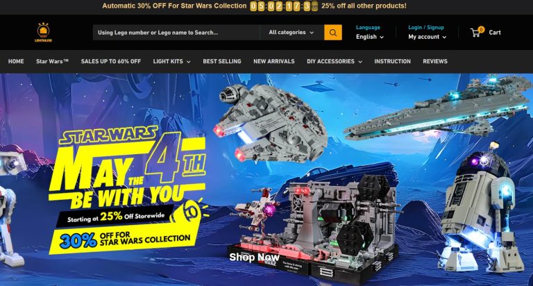 Lightailing LEGO Lighting Kits Star Wars May the 4th Be With You 2024 Sale & Promo