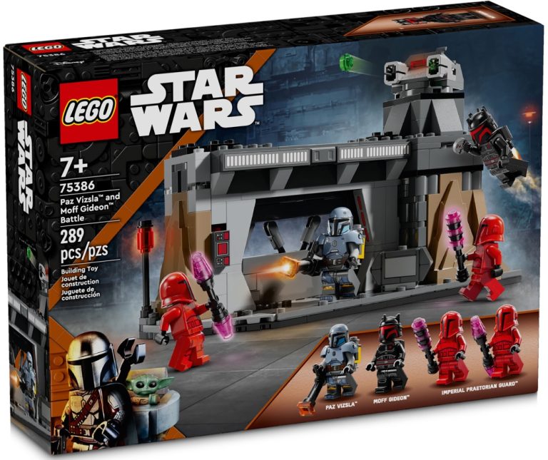 Disney LEGO Star Wars 75386 Paz Vizsla and Moff Gideon Battle Summer June 2024 Release Date Front Box